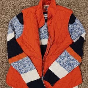 Old Navy sweater and vest combo